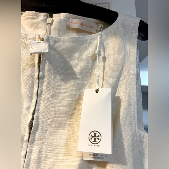 TORY BURCH NEW WITH TAG Madia Dress Size 0 in Ivory - Picture 2 of 4